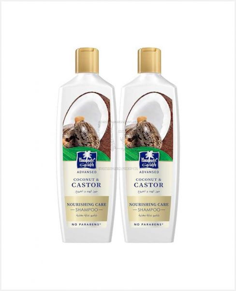 PARACHUTE ADVANSED NOURISHING CARE SHAMPOO COCONUT & CASTOR 2X340ML