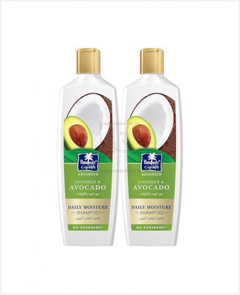 PARACHUTE ADVANSED DAILY MOISTURE SHAMPOO COCONUT & AVOCADO 2X340ML