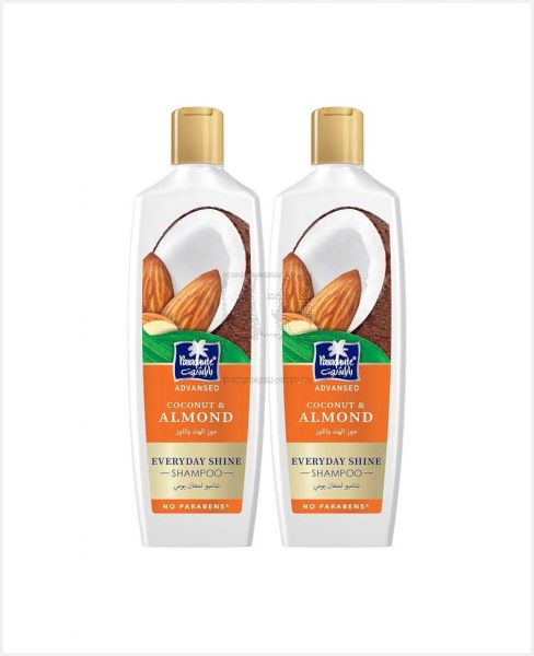 PARACHUTE ADVANSED EVERYDAY SHINE SHAMPOO COCONUT & ALMOND 2X340ML