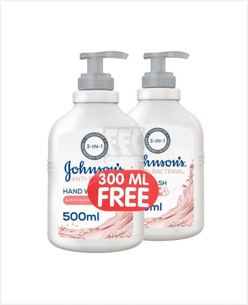 JOHNSON'S ANTI-BACTERIAL MICELLAR HAND WASH ASSORTED 500ML+300ML