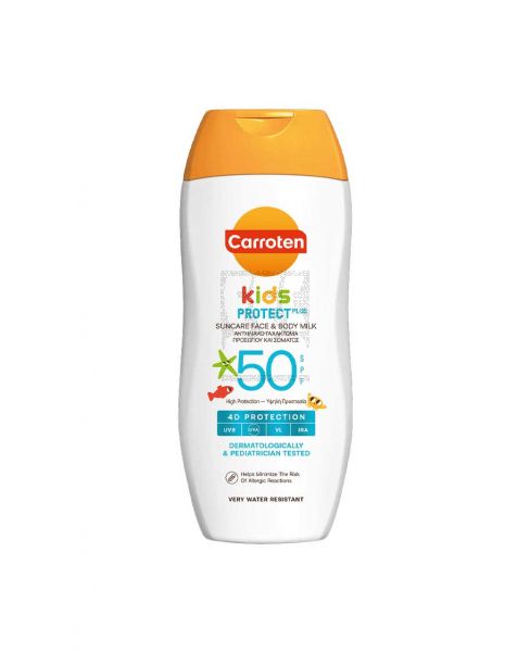 CARROTEN KIDS PROTECT PLUS SUNCARE FACE & BODY MILK SPF50 200ML