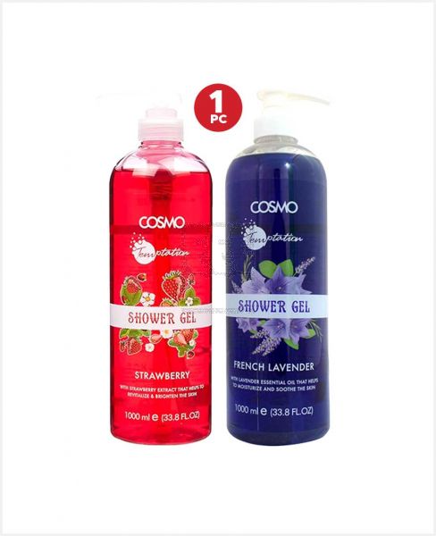 COSMO SHOWER GEL ASSORTED (1LTR) 1000ML