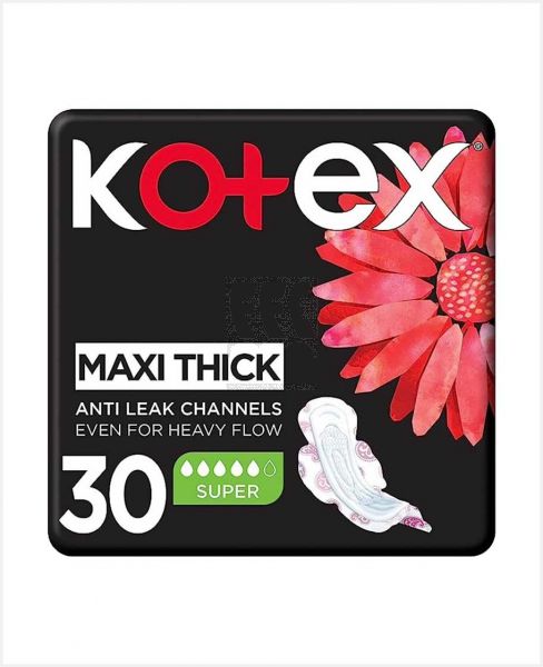 KOTEX MAXI PROTECT SUPER+ WINGS 30PADS PROMO