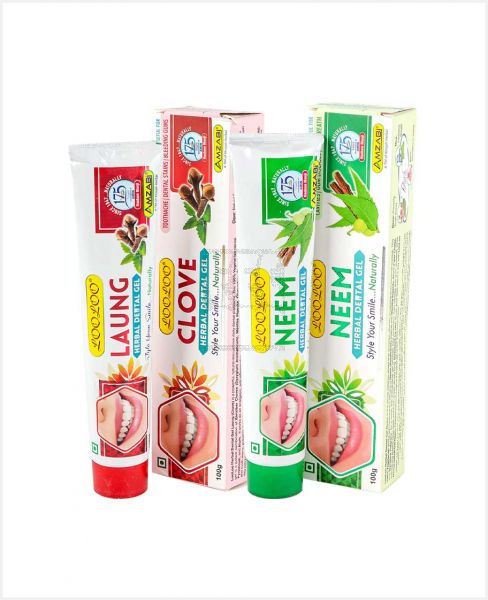 LOOLOO HERBAL DENTAL GEL ASSORTED 2X100GM (2X100ML)