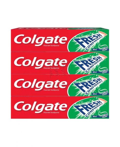 COLGATE FRESH CONFIDENCE MINT GEL TOOTHPASTE 4X75ML