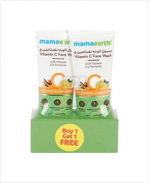 MAMAEARTH VITAMIN C FACE WASH 100ML+1FREE