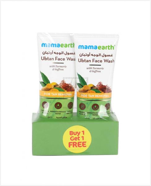 MAMAEARTH UBTAN FACE WASH 100ML+1FREE