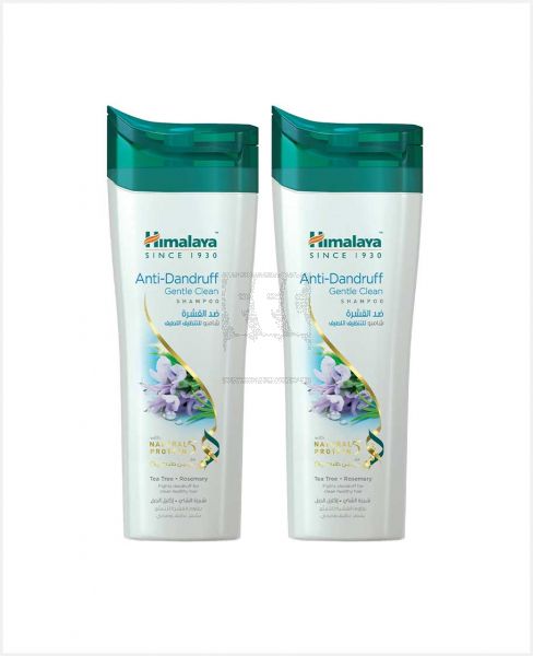 HIMALAYA ANTI-DANDRUFF GENTLE CLEAN TEA TREE ROSEMARY SHAMPOO 2X400ML