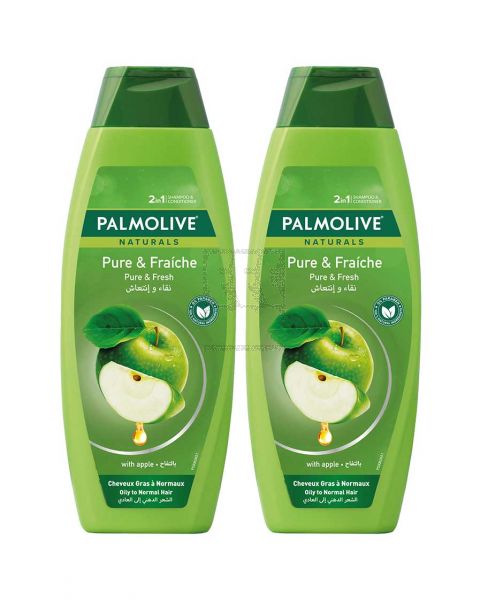 PALMOLIVE SHAMPOO PURE AND FRESH APPLE 2X380ML PROMO