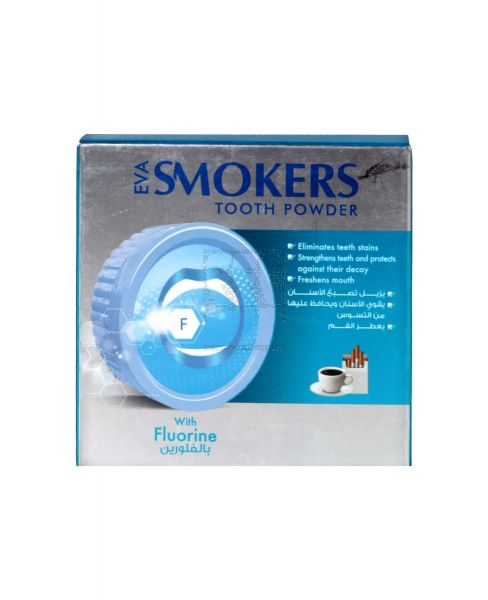 EVA SMOKERS TOOTH POWDER WITH FLOURINE 40GM
