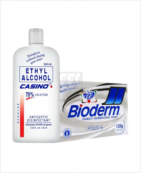 CASINO ETHYL ALCOHOL REGULAR 500ML+BIODERM SOAP 135GM