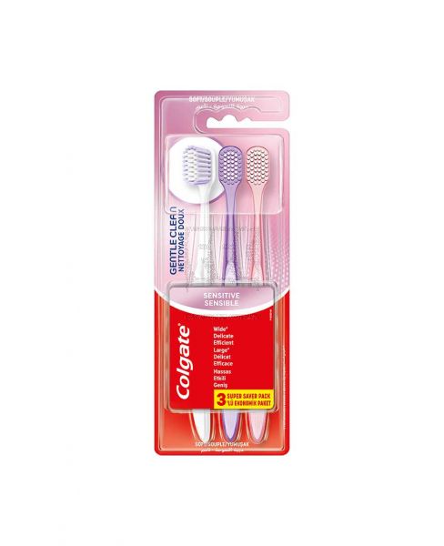 COLGATE GENTLE CLEAN SENSITIVE SOFT TOOTHBRUSH 3PCS PROMO
