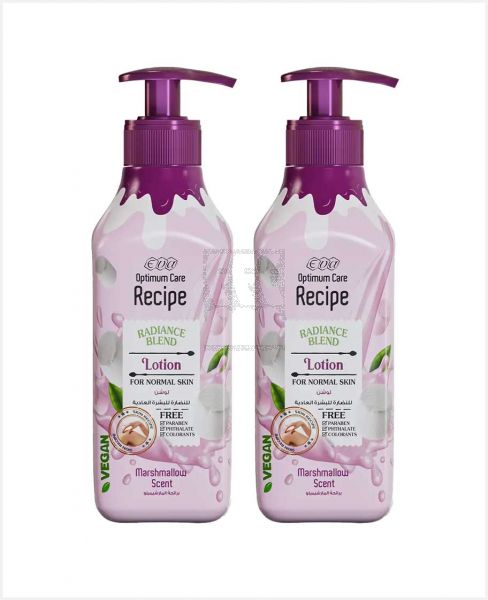 EVA RADIANCE BLEND LOTION FOR NORMAL SKIN MARSHMALLOW SCENT 2X370ML
