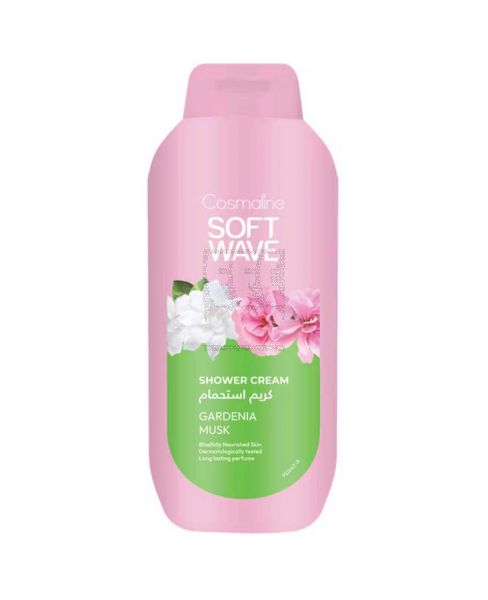 COSMALINE SOFT WAVE GARDENIA MUSK SHOWER CREAM 650ML PROMO