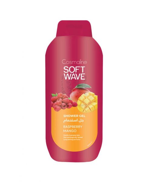 COSMALINE SOFTWAVE RASPBERRY MANGO SHOWER GEL 650ML PROMO