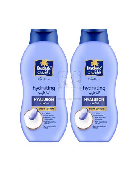 PARACHUTE SKINPURE HYALURON HYDRATING BODY LOTION 2X400ML