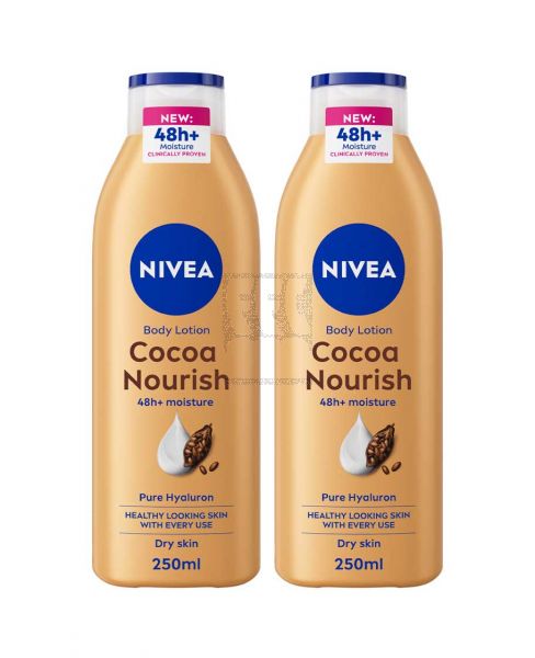 NIVEA BODY LOTION COCOA BUTTER 2X250ML @20%OFF
