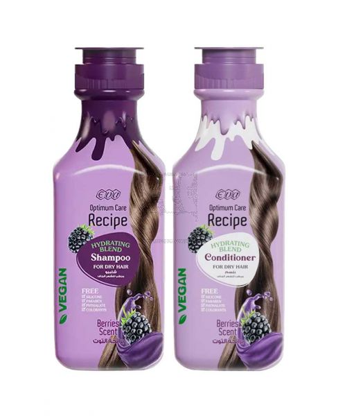 EVA HYDRATING BLEND SHAMPOO FOR DRY HAIR BERRIES SCENT 350ML+ CONDITIONER 350ML