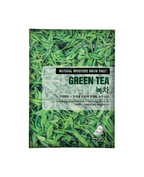 ORJENA NATURAL MOISTURE MASK SHEET GREEN TEA 23ML