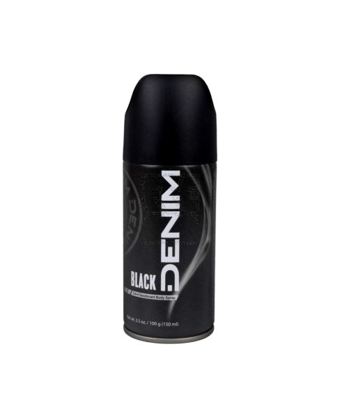 DENIM DEODORANT BODY SPRAY BLACK 150ML