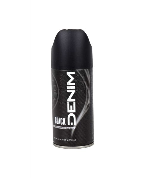 DENIM DEODORANT BODY SPRAY BLACK 150ML
