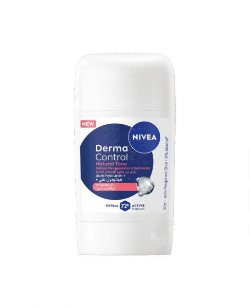 NIVEA 72H DERMA CONTROL NATURAL TONE ANTI-PERSPIRANT STICK 50ML