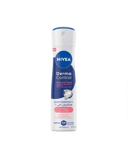 NIVEA 72H DERMA CONTROL NATURAL TONE ANTI-PERSPIRANT SPRAY 150ML