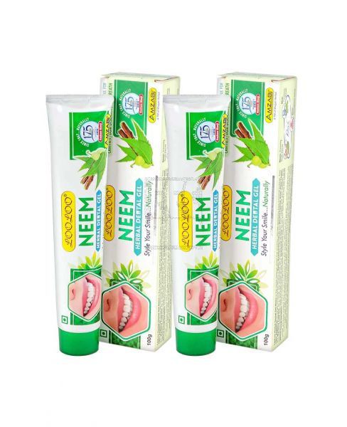 LOOLOO NEEM HERBAL DENTAL GEL 2X100GM (2X100ML)