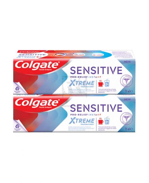 COLGATE SENSITIVE PRO-RELIEF INSTANT XTREME TOOTHPASTE 2X75ML
