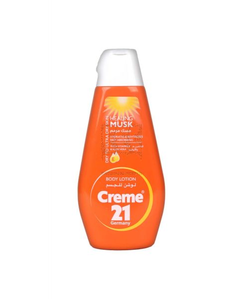 CREME 21 HEALING MUSK WITH VITAMIN E & ALOE VERA BODY LOTION 400ML