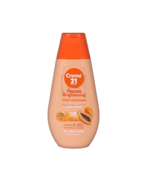 CREME 21 PAPAYA BRIGHTENING WITH VITAMIN E & PAPAYA EXTRACT BODY LOTION 250ML