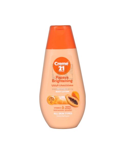 CREME 21 PAPAYA BRIGHTENING WITH VITAMIN E & PAPAYA EXTRACT BODY LOTION 250ML