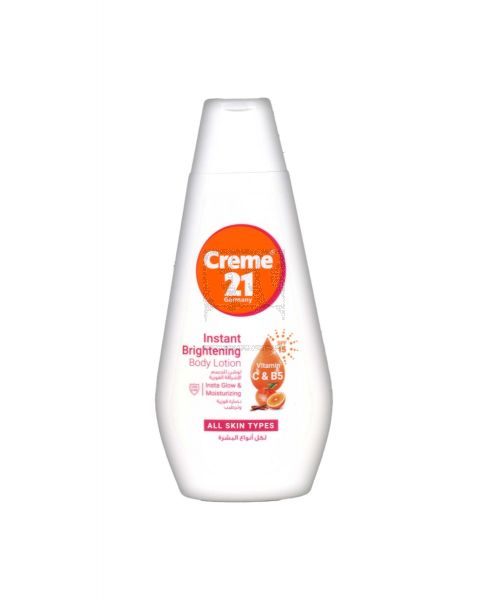 CREME 21 INSTANT BRIGHTENING INSTA GLOW & MOISTURIZING BODY LOTION 400ML