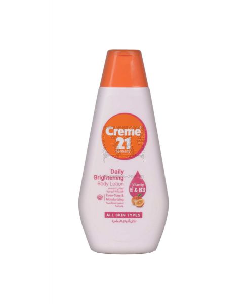 CREME 21 DAILY BRIGHTENING EVEN-TONE & MOISTURIZING BODY LOTION 400ML