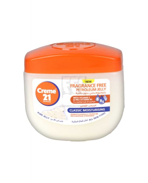 CREME 21 CLASSIC MOISTURISING FRAGRANCE FREE PETROLEUM JELLY 100ML