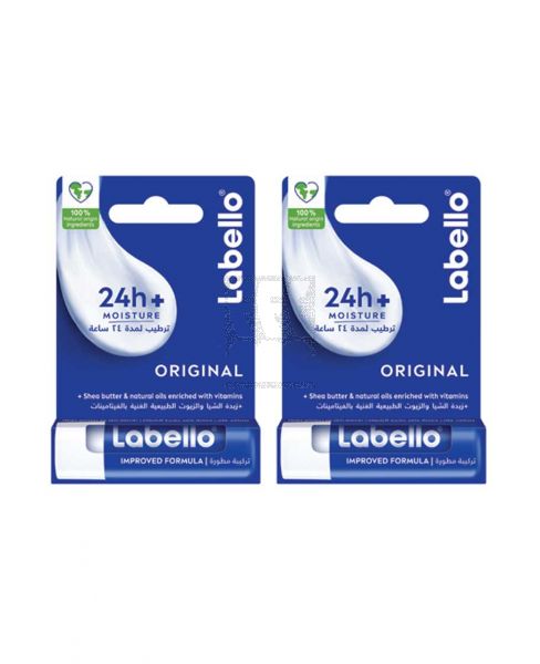 LABELLO ORIGINAL LIP BALM 2X4.8GM @20%OFF