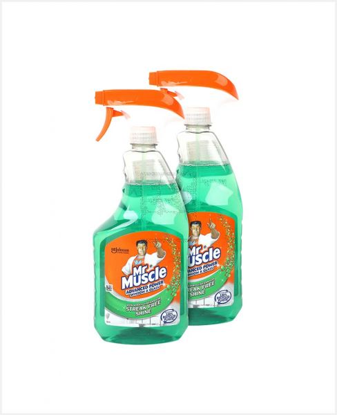 MR.MUSCLE ADVANCED POWER WINDOW&GLAS CLEANER 2X750ML @25%OFF