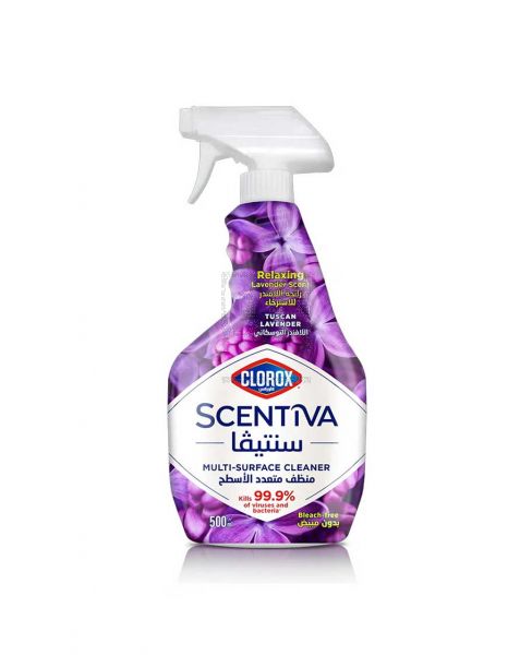 CLOROX SCENTIVA TUSCAN LAVNDR SURFACE CLEANR 2X500ML@20%OFF