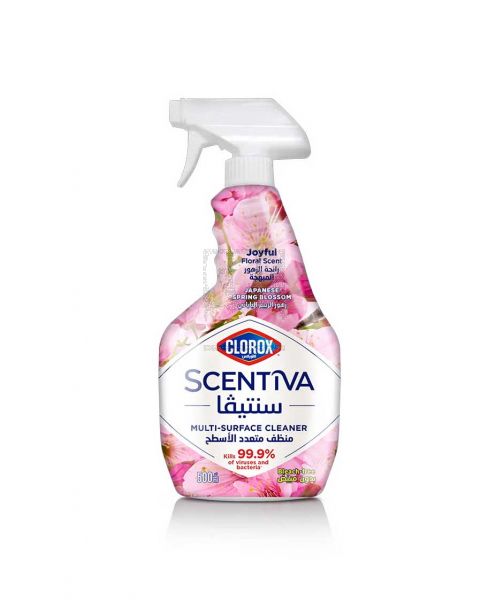 CLOROX SCENTIVA JAPNS SPRING BLSM SURFCE CLNR 2X500ML@20%OFF