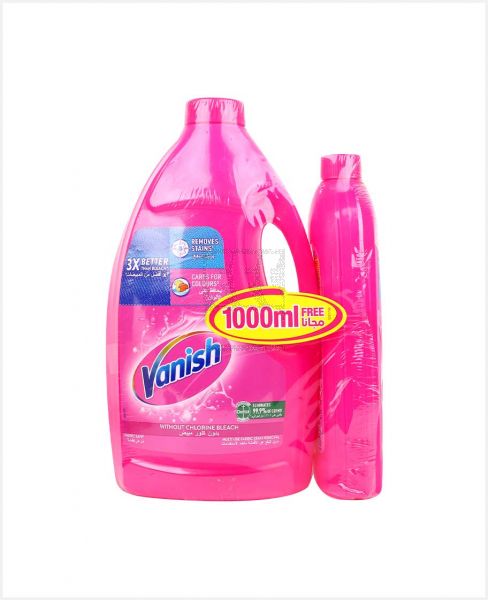 VANISH FOR WHITES FABRIC STAIN REMOVER 3L+1LTR