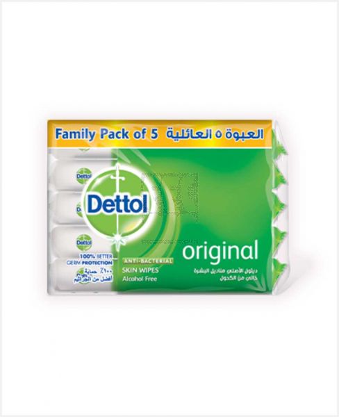 DETTOL ANTIBACTERIAL SKIN WIPES ORIGINAL 5X10S