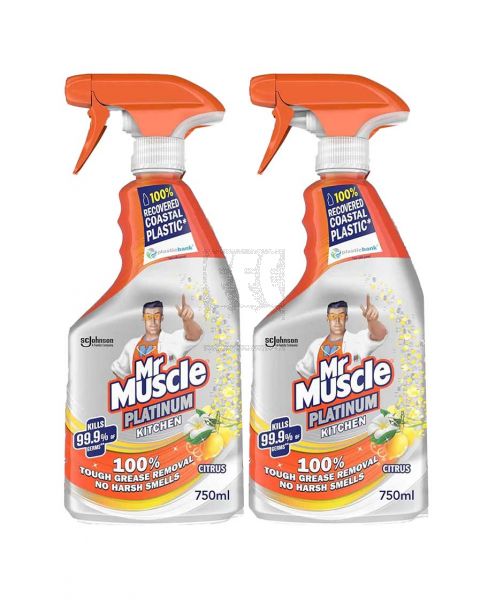 MR MUSCLE ADVANCED POWER KITCHEN CLEANER CITRUS 2X750ML