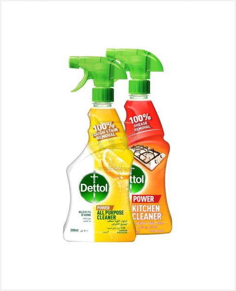 DETTOL ALL PURPOSE CLEANER 500ML+KITCHEN CLEANER 500ML ASSORTED @25%OFF