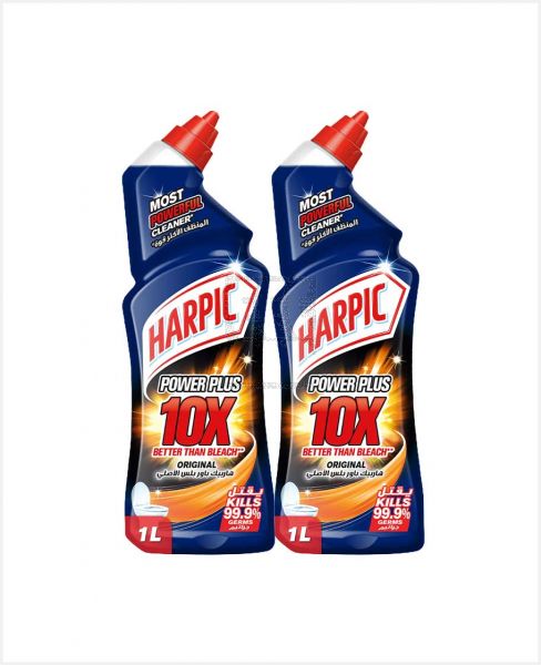 HARPIC 10X POWER PLUS ORIGINAL 2X1000ML @25%OFF