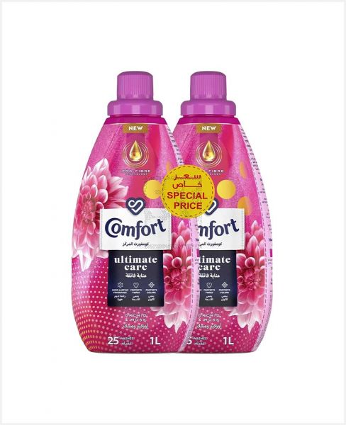 COMFORT ULTIMATE CARE ORCHID & MUSK FABRIC CONDITIONER 2X1LTR