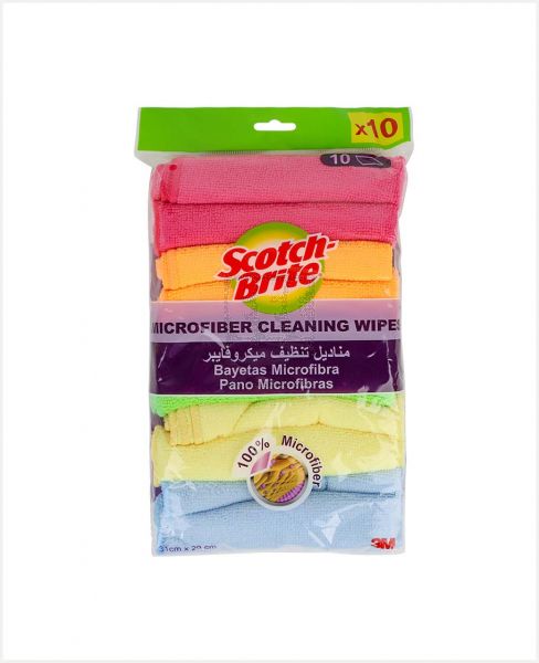 SCOTCH-BRITE MICROFIBER CLEANING CLOTH 10PCS PROMO
