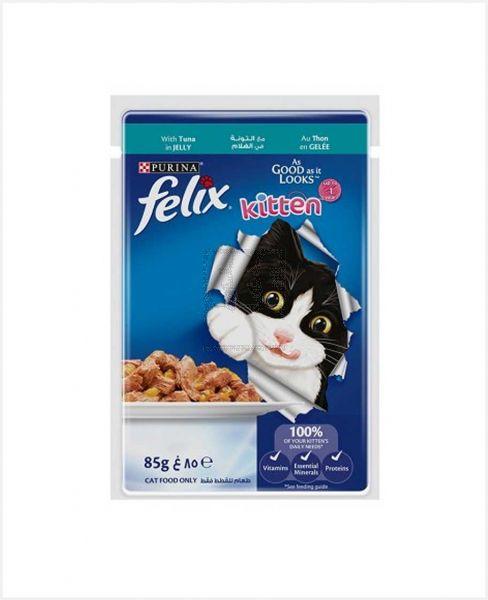 PURINA FELIX TUNA IN JELLY KITTEN FOOD 85GM