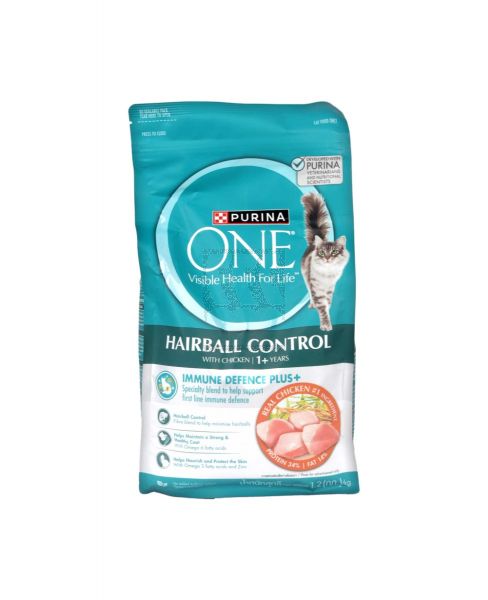 PURINA ONE HAIRBALL CONTROL WITH CHICKEN 1.2KG