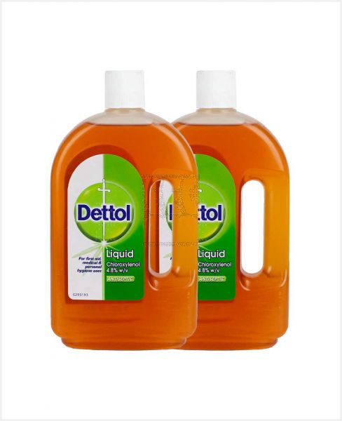 DETTOL ANTISEPTIC DISINFECTANT 2SX1LTR @30%OFF