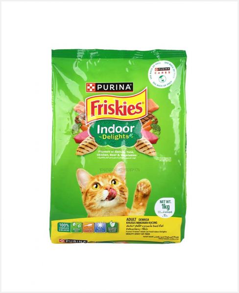 PURINA FRISKIES INDOOR DELIGHTS CAT FOOD 1KG